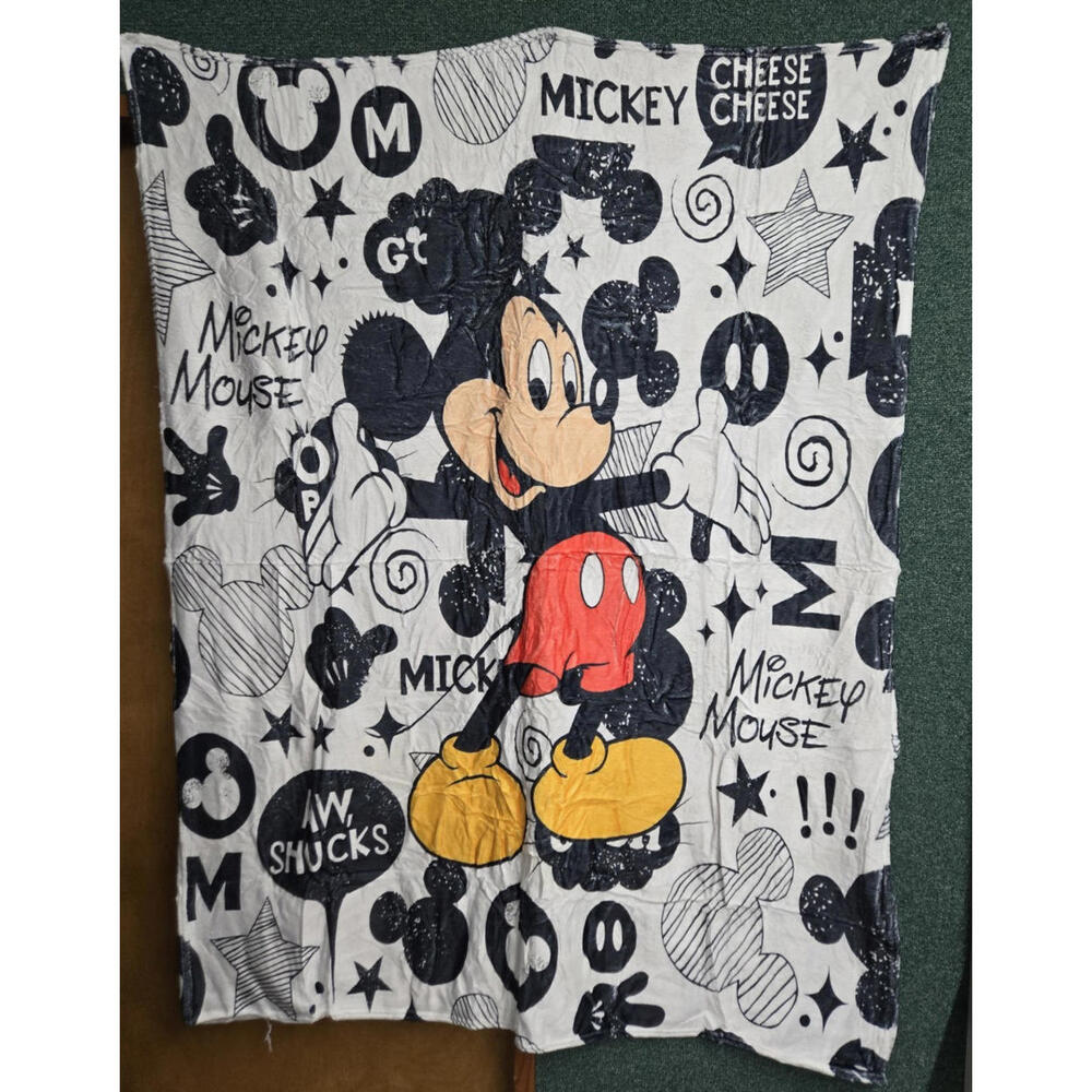 Comic Mickey Blanket Warm Plush Fleece Throw Blanket for Kids 40" x 50"